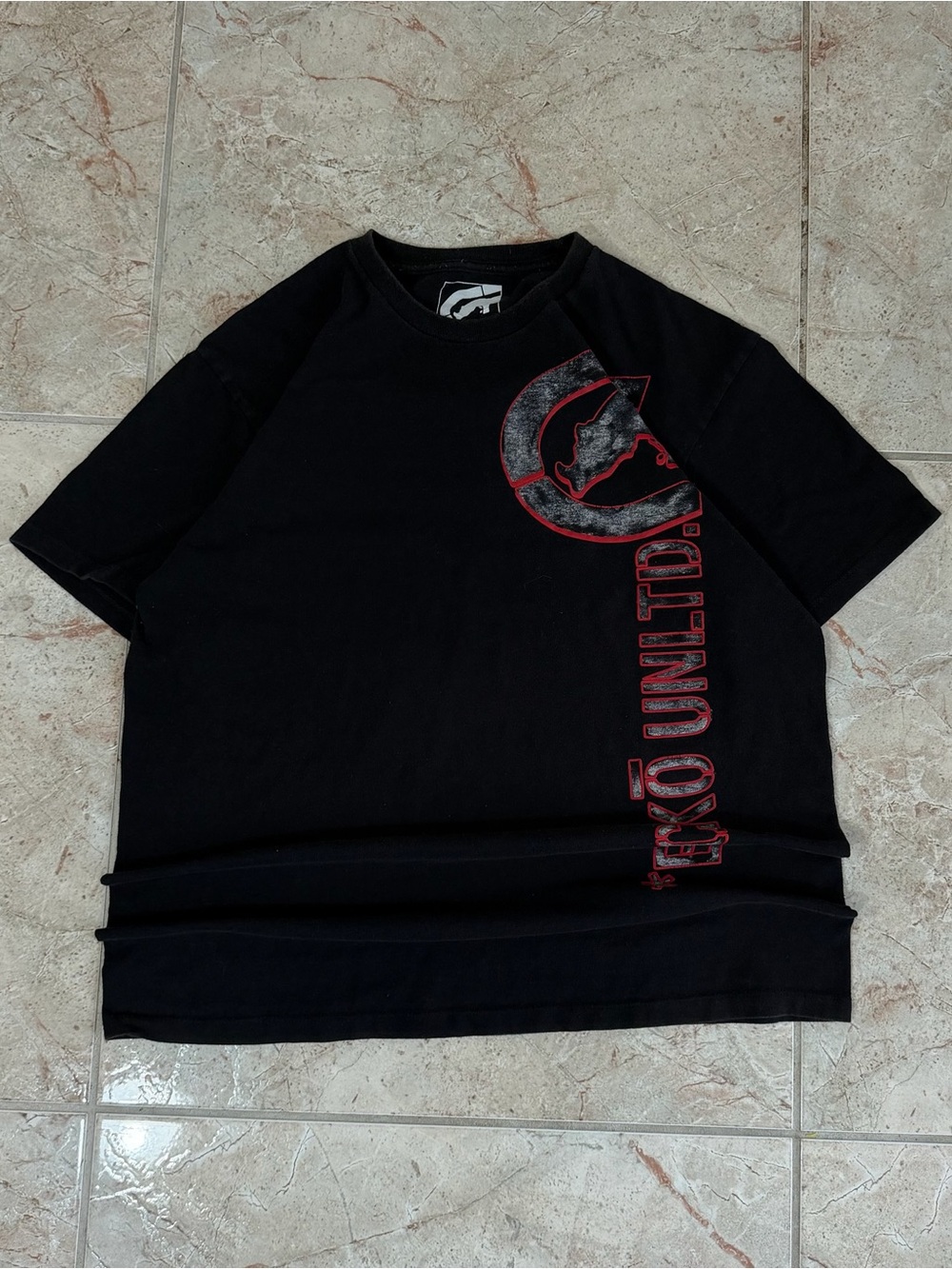 Ecko Unlimited Black Tee with Red Logo Accent